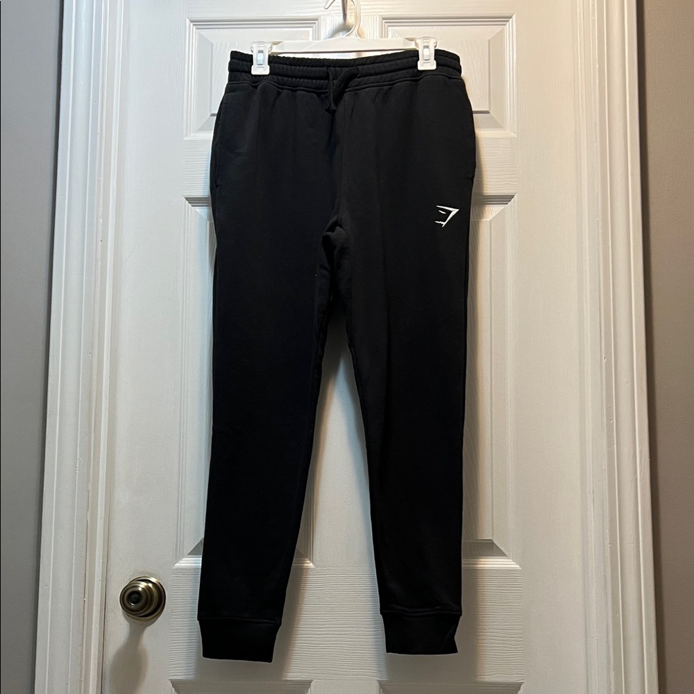 GymShark black Crest Joggers